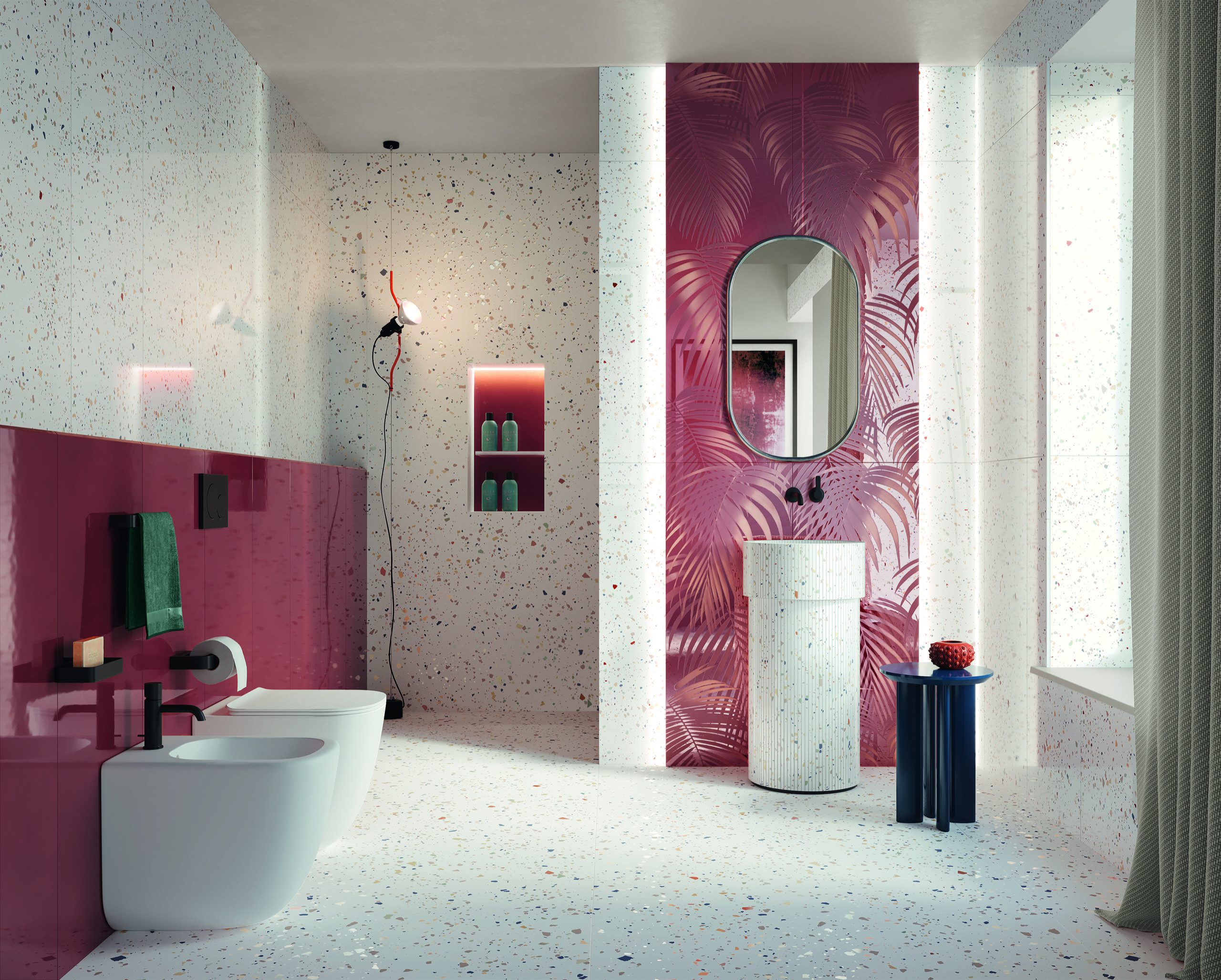 Fap Materia Brillante Borgogna 50x120 — Fap Ceramiche