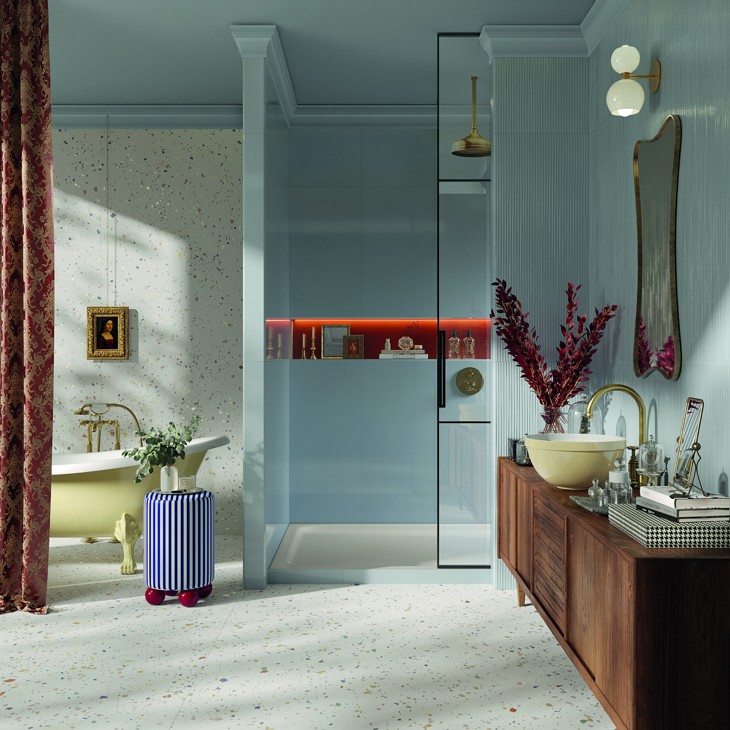 Fap Materia Brillante Cielo 50x120 — Fap Ceramiche