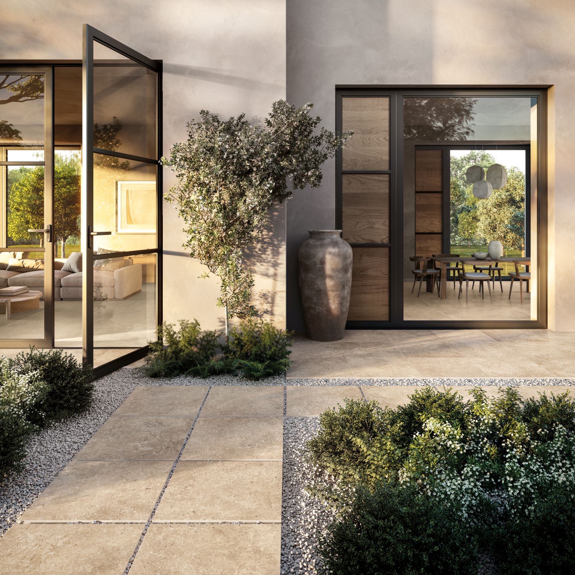 Astrum T20 Beige Cross Cut 60×60 — Structuré 20 mm — Supergres