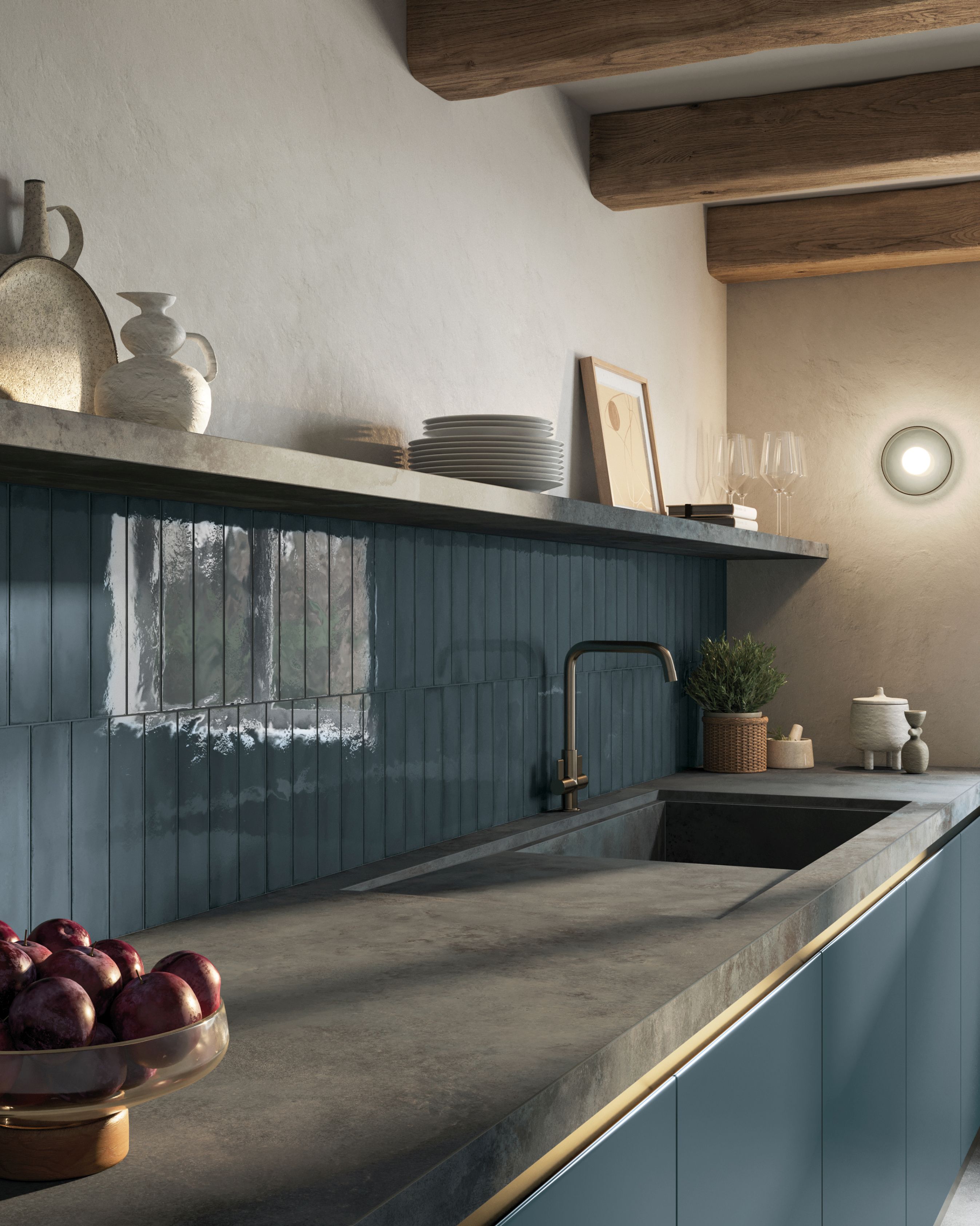 Bricksy Ocean Glossy 6×24 — Mat — Supergres