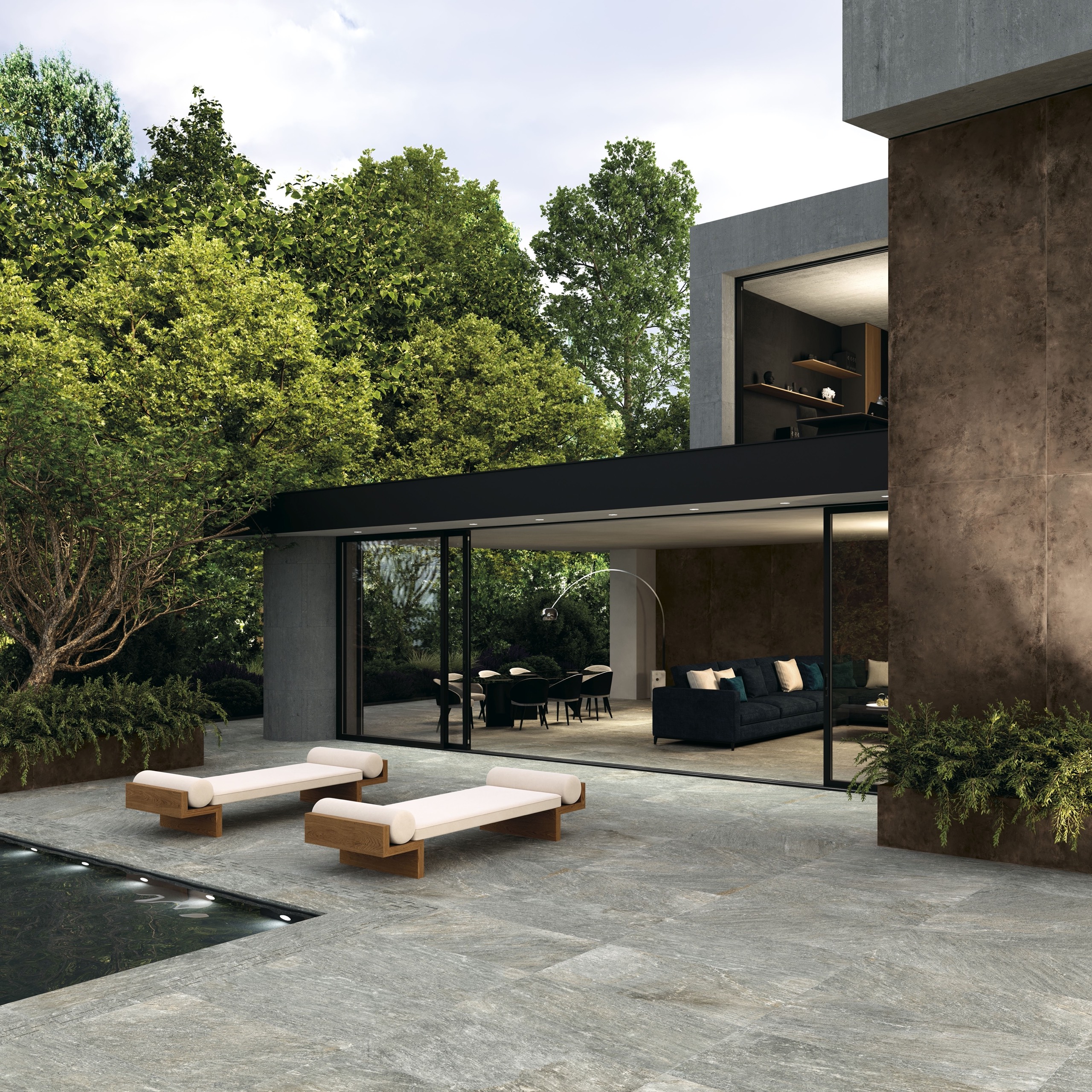 Menhir T20 Greige 60×60 — Structuré 20 mm — Supergres