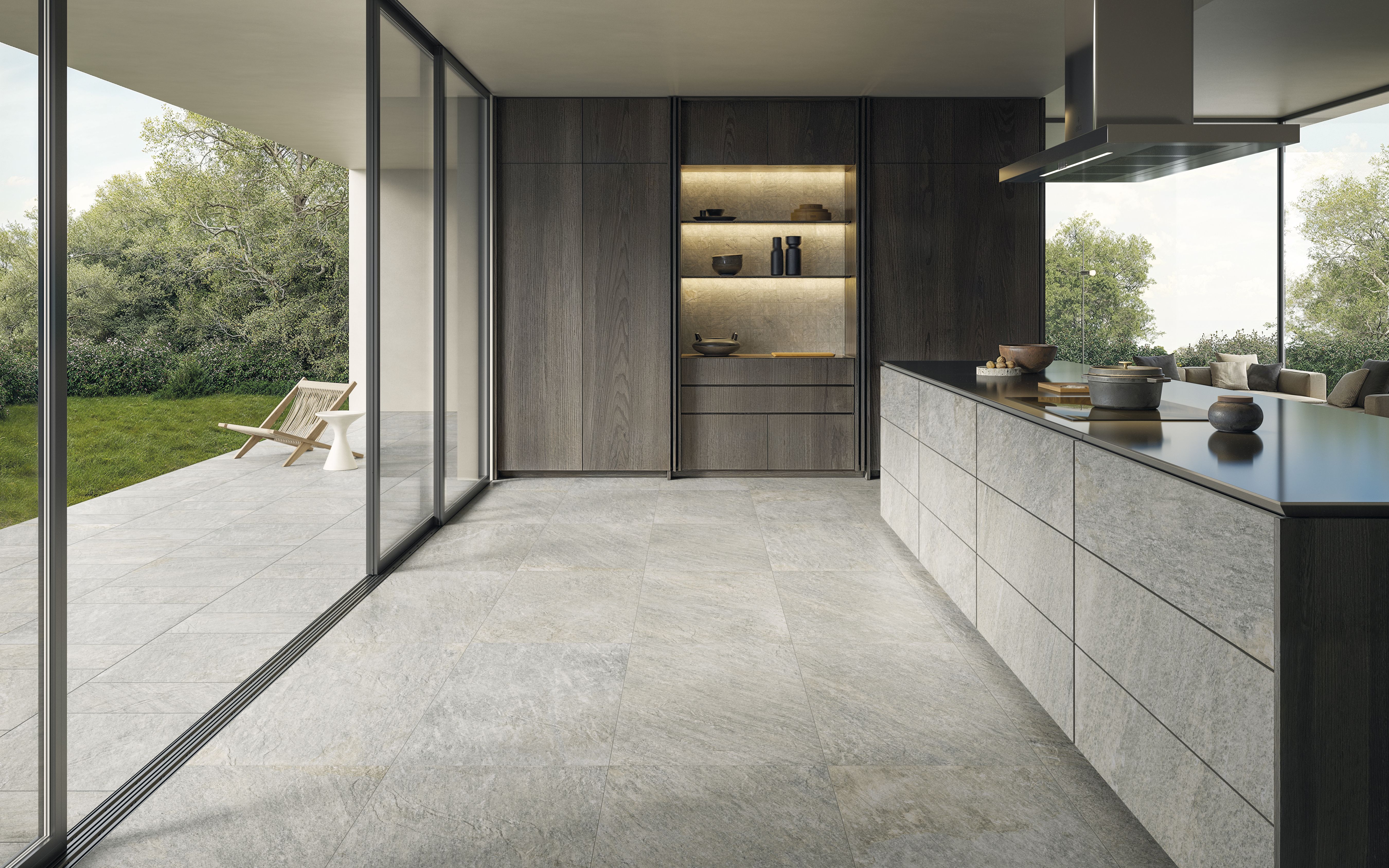 Menhir Greige 22,5×45,3 — Structuré 20 mm — Supergres