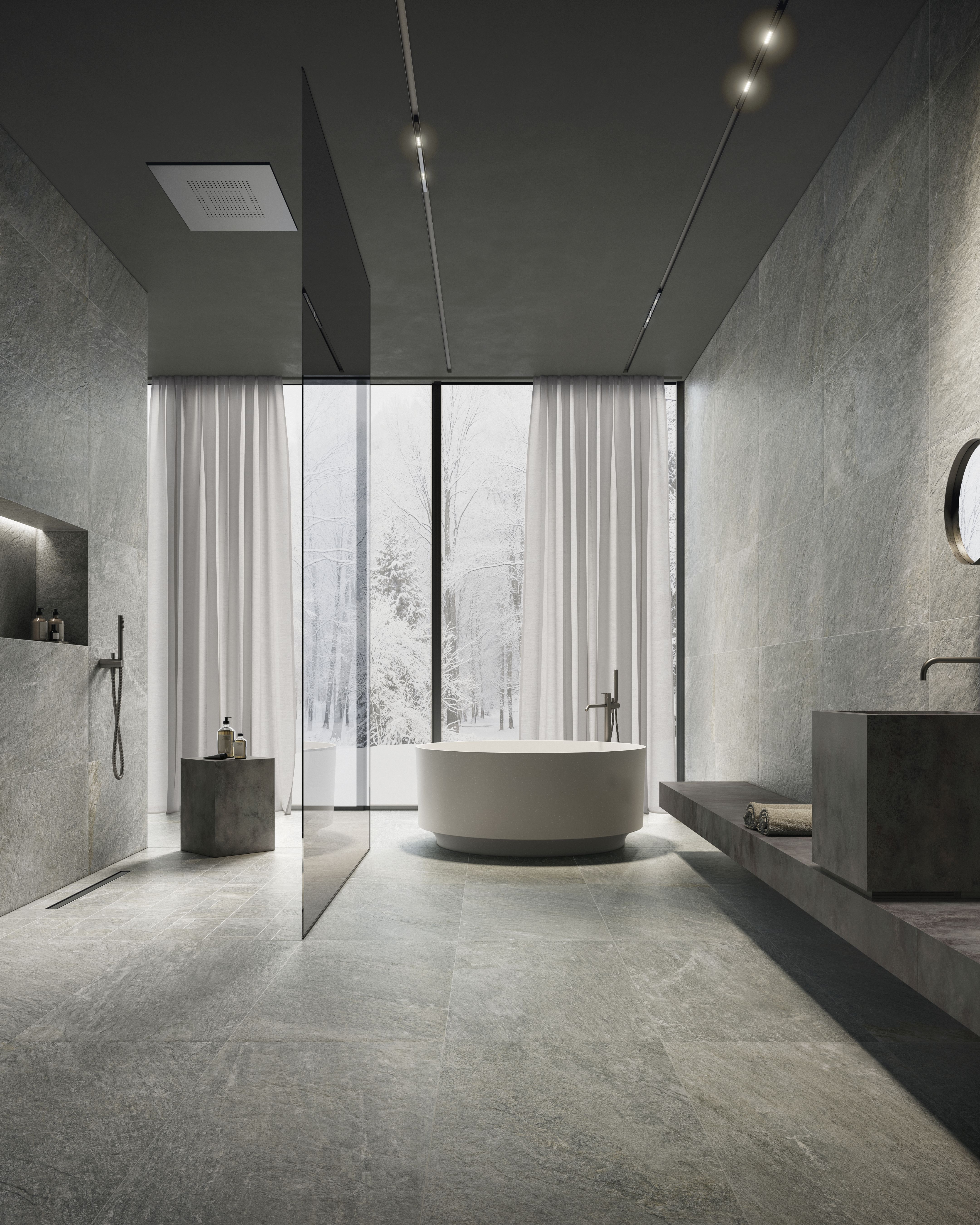 Menhir Grey Mosaïque 30×30 — Naturel — Supergres
